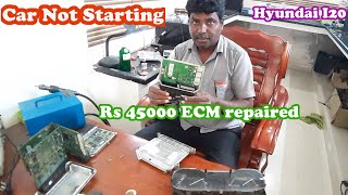 Hyundai i10 i20 Verna Ecm ECU Faulty  Starting problem check Engine light issue  in Tamil [upl. by Flodur335]