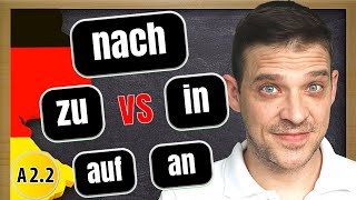 TEIL 2   Lokale Präpositionen  Wohin  A2 B1 B2  Deutsch lernen  Learn German [upl. by Healion]