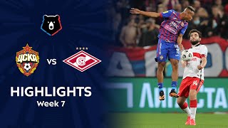 Highlights CSKA vs Spartak 31  RPL 202021 [upl. by Lenette]