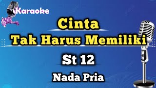 Cinta Tak Harus Memiliki  St12  Karaoke Version  Nada Pria [upl. by Margareta]