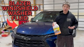 2019  2025 Chevrolet Blazer Windshield Washer Fluid  How to Fill or Replace [upl. by Kinsley694]