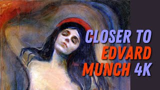 Closer to Edvard Munch 4K art painting printmaking Norway symbolism expressionism [upl. by Aicilaf]