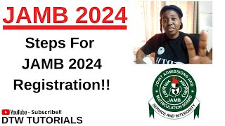 JAMB 2024 Registration Steps [upl. by Nyladgam]