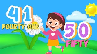 FOURTYONE TO FIFTY SPELLING  HOW TO TEACH 1 TO 100 SPELLING IN ENGLISH [upl. by Enyal]