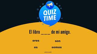 Spanish Quiz Verb SER [upl. by Genna467]