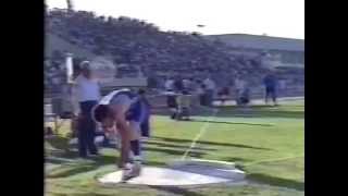 Ulf Timmermanns Shot Put Personal Best in Chania Greece on May 22 1988 [upl. by Imefulo]