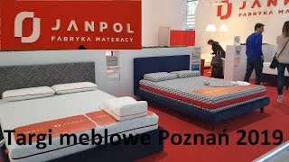 Materace Janpol Targi meblowe Poznań 2019 Meble Polska [upl. by Enuj42]