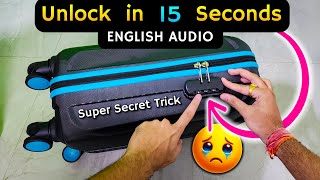 How To Unlock Forgotten Combination Lock Password  Open Any Suitcase Luggage Bag Password Lock [upl. by Adalheid]