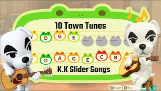 10 KK Slider Town Tunes For Animal Crossing New Horizons [upl. by Sulecram165]