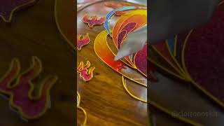 Using Cloisonné painting techniques to decorate musical instruments cloisonnekit cloisonne art [upl. by Oika644]