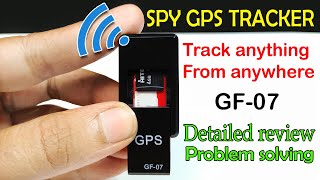 Spy GPS tracker GF07 detailed review [upl. by Ydaj]