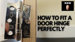 Easy Door Hinge Install  DIY Basics [upl. by Fauver]