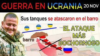 20 Nov OOOPS Los tanques rusos SE ATASCAN en el BARRO frente a los ucranianos  Guerra en Ucrania [upl. by Nylirej]