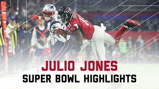 Julio Jones Makes Insane Super Bowl Catches  Patriots vs Falcons  Super Bowl Player Highlights [upl. by Wendell]