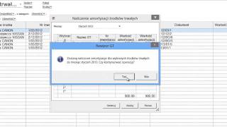 Rewizor GT  Naliczenie i wydruk amortyzacji za miesiąc [upl. by Ynnob]