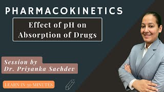 Pharmacokinetics Effect of pH on Absorption of Drugs MBBS 2nd YearNEET PGby Dr Priyanka Sachdev [upl. by Celin]