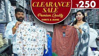 Clearance Sale Premium Quality Shirts amp Branded Jeans Only Rs 250 1 Piece Courier  Bsg Garments [upl. by Llerej]