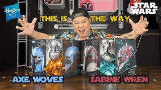 รีวิวหมวก HASBRO Star Wars Black Series SABINE WREN amp AXE WOVES [upl. by Mckeon537]