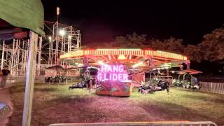 Hang Glider ride with Johnny at the Winter Wonderland Carnival Park [upl. by Cleland115]