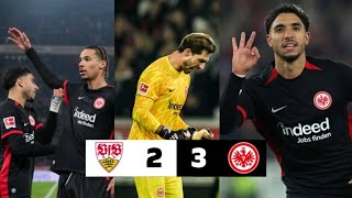 VFB Stuttgart gegen Eintracht Frankfurt 23 amp Highlights Tore amp Omar Marmoush Goal vs Stuttgart [upl. by Ardel]