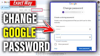 How To Change Google Password 2024 PC or Laptop [upl. by Lorrimer]