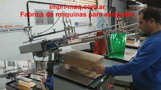 impresora semiautomatica de bolsas de friselina papel craft metalizada laminada y mucho mas [upl. by Yllen]