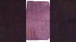 crunchy fabric jarkan work sareenewdesign saree shorts [upl. by Akli]