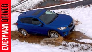 2013 Mazda CX5 vs 2013 Acura RDX on Everyman Driver [upl. by Tica]