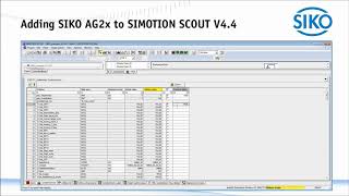 SIKO  Adding SIKO AG2x to SIMOTION SCOUT V44 [upl. by Sabra186]