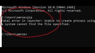 SOLVED Fatal error in launcher Unable to create process [upl. by Arrait]