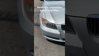 Headlight restoration at Waxman of Tristate waxmanoftristate automobile cars [upl. by Bonar593]