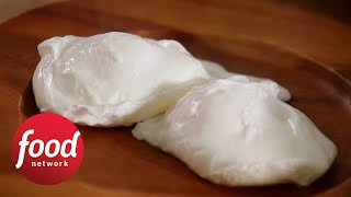 How to Poach Eggs For Beginners  Food Network [upl. by Killoran422]