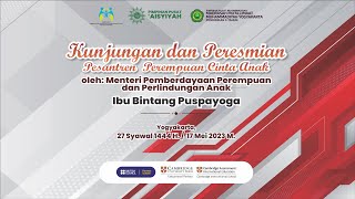 Penghargaan Pesantren Perempuan Cinta Anak oleh Menteri PPPA Ibu Bintang Puspayoga SE MSi [upl. by Aube617]