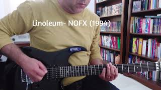 Linewleum NOFX 2021 feat Avenged Sevenfold and Linoleum NOFX 1994 double cover guitar song [upl. by Lorilee]