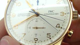 IWC Portuguese Ratrapante Chronograph [upl. by Hannie908]