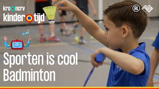 Badminton  Sporten is cool  Kindertijd KRONCRV [upl. by Rotman326]