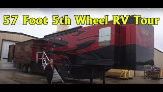 Spacecraft RV Manufacturing 57 foot Custom 5th Wheel RV Coach [upl. by Aleunam]