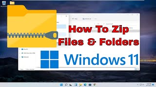 How To ZipUnzip A File Or Folder In Windows 11 Tutorial [upl. by Betthel]