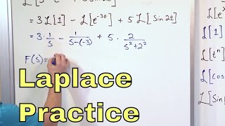 06  Practice Calculating Laplace Transforms Part 2 [upl. by Helena]