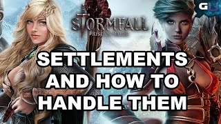 Stormfall Rise of Balur  Guide to Settlements and How to Handle Them [upl. by Britni]