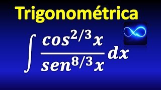 Integral trigonométrica con exponentes fraccionarios [upl. by Alicsirp]