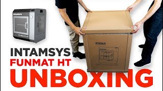 UNBOXING Intamsys Funmat HT  PEEK amp ULTEM™ 3D Printer  Buy from VisionMinercom [upl. by Esinnej]