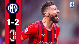 Olivier Giroud wins the derby  Inter 12 AC Milan  Highlights Serie A [upl. by Viking127]