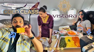 Flying Vistara as Gold Member  ₹1500 mein 2 tickets amp Business Class Service amp Free Lounge 😀 [upl. by Engracia696]