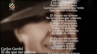 Carlos Gardel  El día que me quieras LetraLyrics HQ [upl. by Nancee]