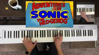 Adventures of Sonic the Hedgehog Theme Song Piano Cover [upl. by Laural]