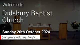 DBC Sunday Worship 20th October 2024 [upl. by Dub719]