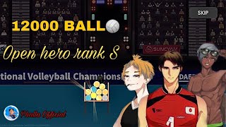 12000 Ball 🏐 open hero rank S The spike volleyball [upl. by Gloriane]