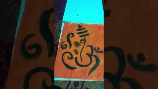 New drawing in Canvas paper Ganesh ji woodworking [upl. by Branscum]