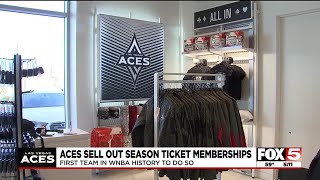 Las Vegas Aces season tickets sold out [upl. by Ylrehc185]